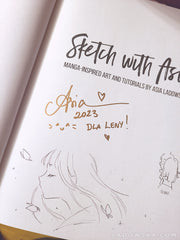 Signed Book with original ink doodle