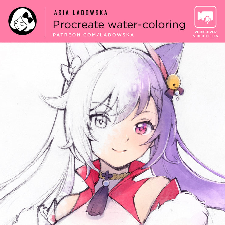 Procreate Water-coloring lesson